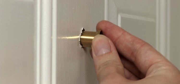peephole door repair in West Little River